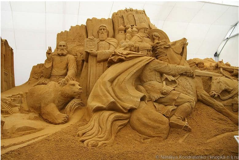 Скульптура из песка Святая Русь. Фото 9