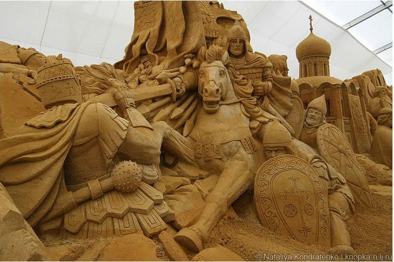 Скульптура из песка Святая Русь. Фото 4