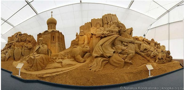 Скульптура из песка Святая Русь. Фото 10