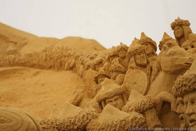 Скульптура из песка Святая Русь. Фото 13