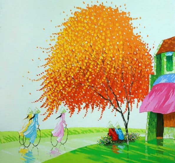 Мастихиновая живопись художницы Phan Thu Trang. Картина десятая