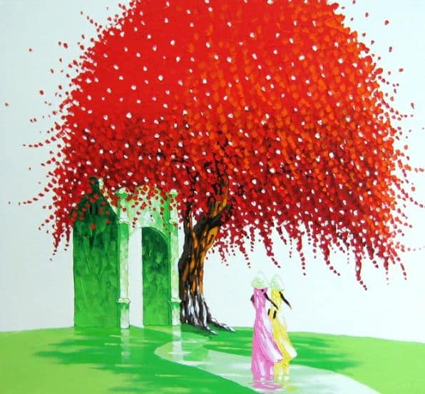 Мастихиновая живопись художницы Phan Thu Trang. Картина одинадцатая