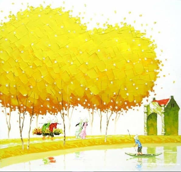 Мастихиновая живопись художницы Phan Thu Trang. Картина седьмая