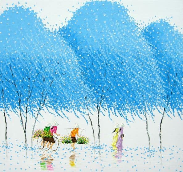 Мастихиновая живопись художницы Phan Thu Trang. Картина третья