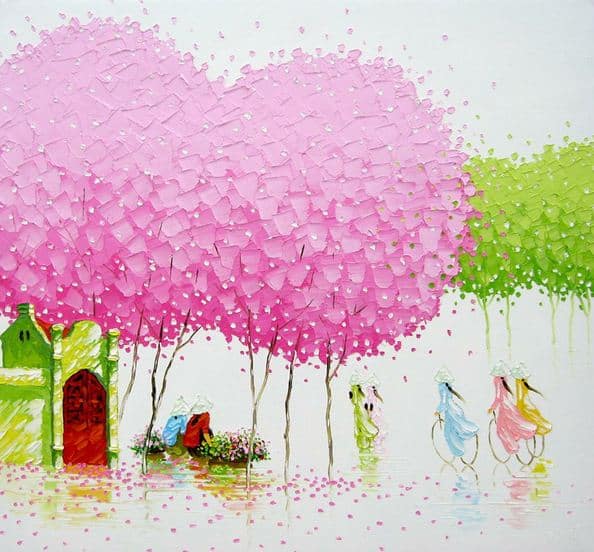 Мастихиновая живопись художницы Phan Thu Trang. Картина вторая