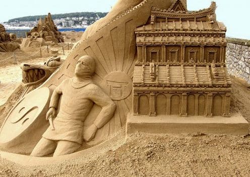 Песчаная скульптура первая. Другой ракурс