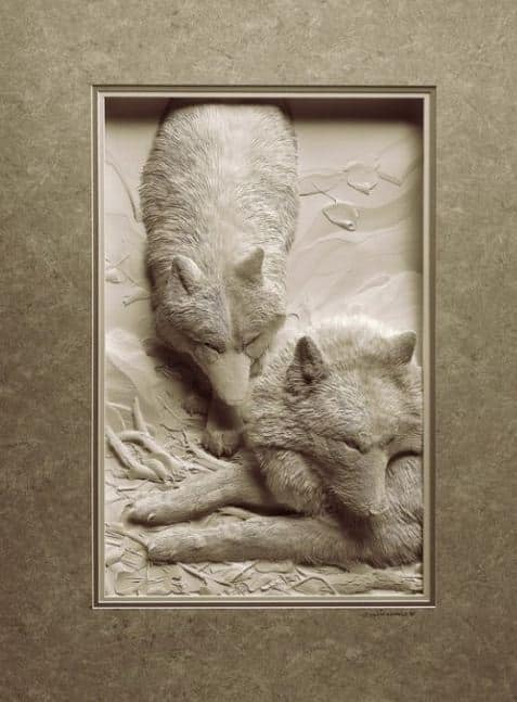 Skulptura-iz-bumagi-Calvin-Nicholls.-Animalistika-v-skulpture-dvadtsat-pyataya