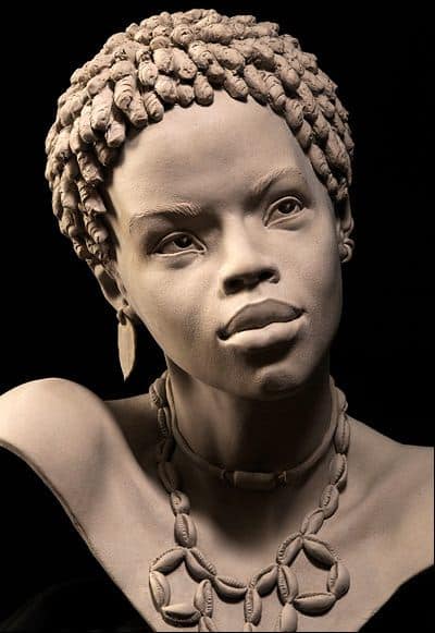 Philippe Faraut. Скульптура из глины. Кения