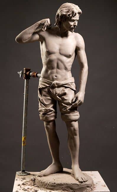 Philippe Faraut. Скульптура из глины. Цыган