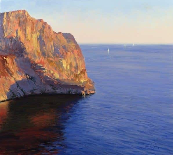 Brereton James. Картины маслом море. Majorca, 2007
