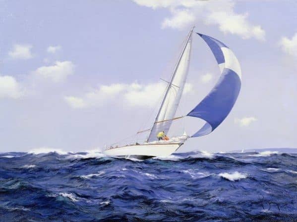 Brereton James. Картины маслом море. Setting More Sail, 2005