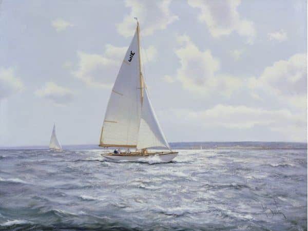 Brereton James. Картины маслом море. The Shimmering Sea, 2005