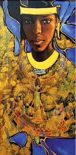 Fattah Hallah Abdel. Египетские картины. Взгляд из вечности. 60х100. Холст масло