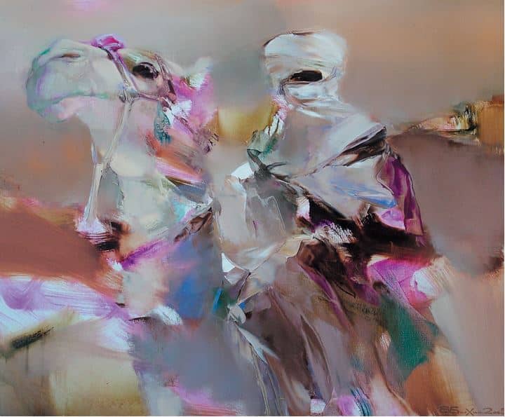 Валерий Блохин. Яркая живопись на грани абстракции. Бедуин. 100х120 холст масло