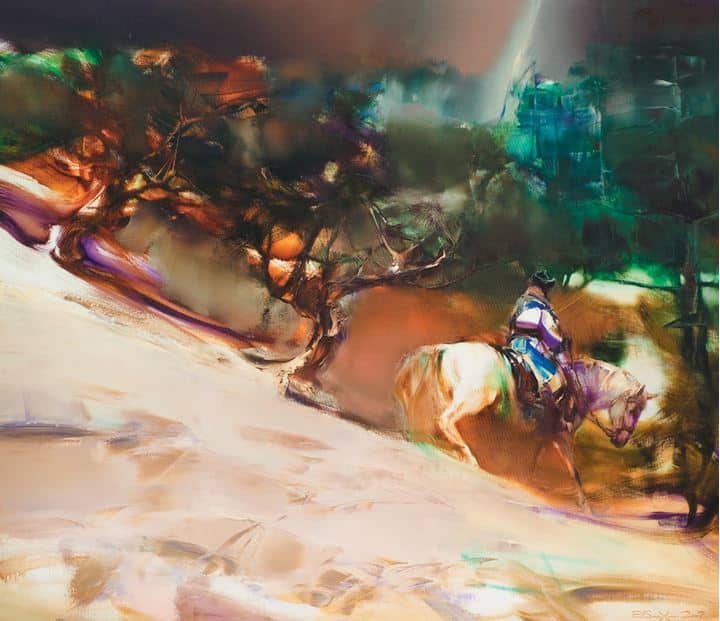 Валерий Блохин. Яркая живопись на грани абстракции. Гроза. 130х150 холст масло