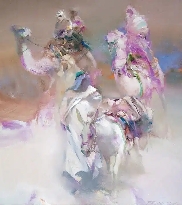 Валерий Блохин. Яркая живопись на грани абстракции. Палестина. 90х80 холст масло