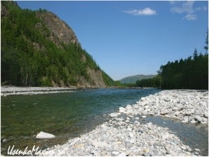 Скала на реке Герби