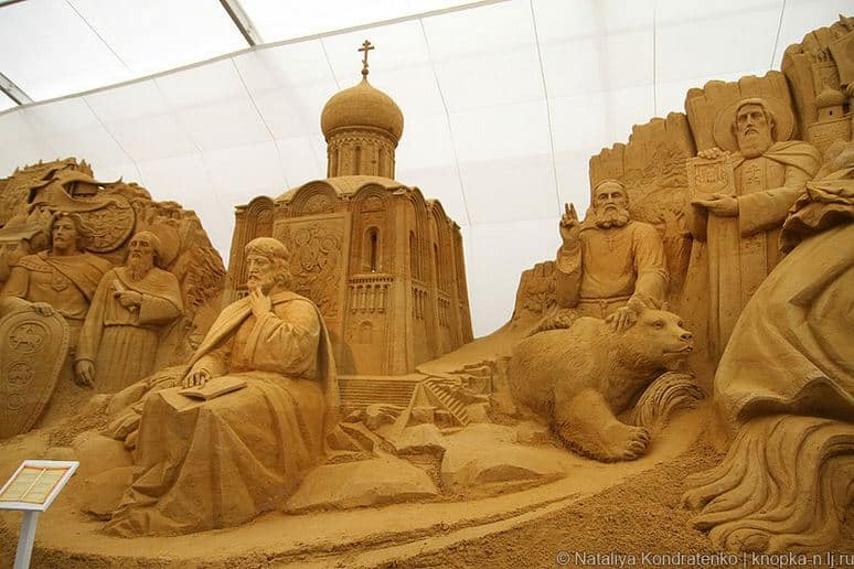 Скульптура из песка Святая Русь. Фото 3