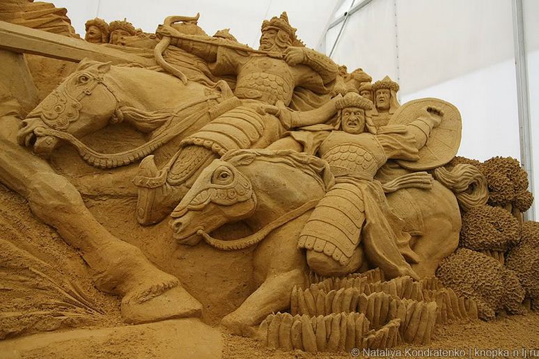 Скульптура из песка Святая Русь. Фото 7