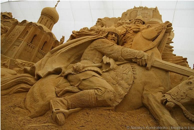 Скульптура из песка Святая Русь. Фото 8
