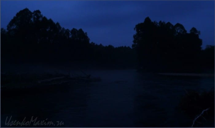 Река Каменушка. Ночная река имеет свое очарование. Особенно в звуках