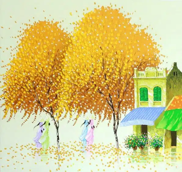 Мастихиновая живопись художницы Phan Thu Trang. Картина четвертая