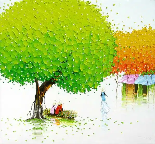 Мастихиновая живопись художницы Phan Thu Trang. Картина пятая